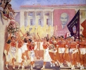 Самохвалов-Киров принимает парад физкультурников-1935