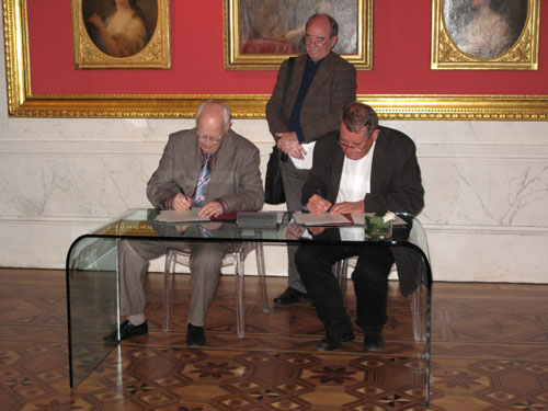 Подписание договора во дворце в Лазенках 14.09.2012