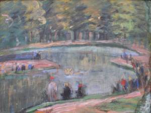 А.М. Громов. Веселье. 1970. Картон, темпера