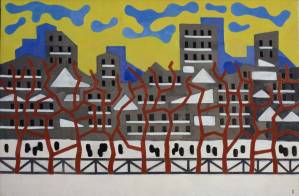В.И. Ратнер. Серый день. Москва. 1987. Холст, масло
