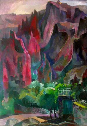 Саносян С. Зангезур - в горном поселке, 1981, к.м., 70х50