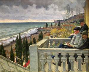 Брюммер Л. Дом отдыха. Алушта,1934, к.м.,39х33