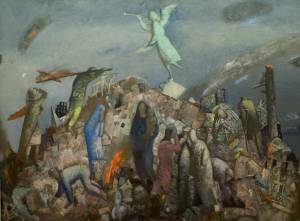 Кирке Ф.Г. На руинах (Посвящение Дрездену). 1986. Х.,м.