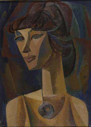 В.С.Зайков. Портрет П.Курака, строителя Газопровода Бухара-Урал. 1964. Алюминий. Фрагмент экспозиции