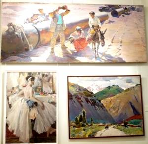 Произведения В.А.Неясова «В песках Кара-Кумов» 1963, холст, масло; «Портрет балерины Л.Ратенко» 1967