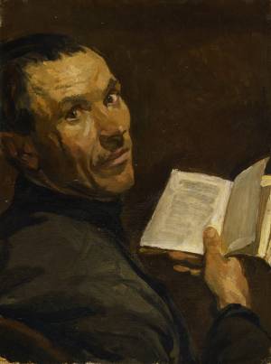 Автопортрет с книгой . 1930-е гг.
