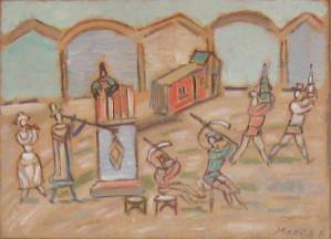 А.Морев. Музыканты. 2008. х.м. 60х80.