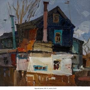 Курский домик, 2001. к., м., 24х25