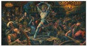 М.С. Туганов. Пир нартов.1928-1952. Х.,м 265х500
