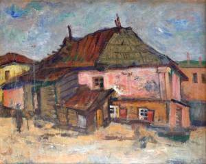 7.Дом в Славуте. 1966. К.,м. 40х50