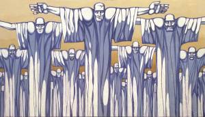 Аппиева дорога. 2012, фанера, акрил, 74Х130