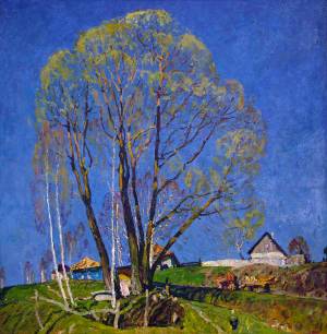Майская пора в деревне 2008 хм 95x95
