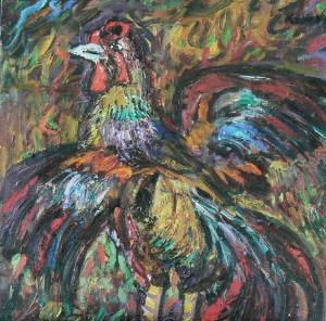 Бойцовский петух. 1983. Х., м.