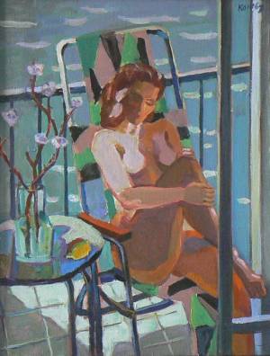 На балконе. 2001. Х., м.