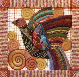 Курский соловей. 2007. Ткань, 86х86