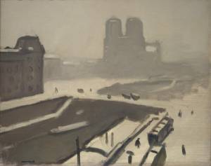Собор Парижской богоматери зимой. 1908