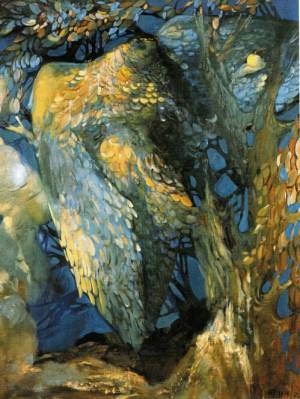 Золотое яблоко. 1991. Х.,м. 170х140. Собств. автора.