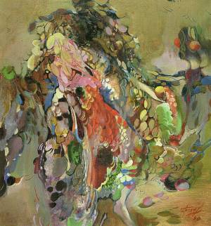 Золотое яблоко. 2000. Х.,м. 100х95. Частн. кол. Париж.