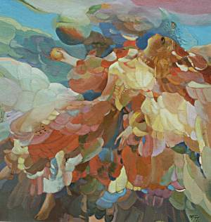 Легенда о золотом яблоке. 2005. Х.,м. 95х100. Музей РАХ. Москва.