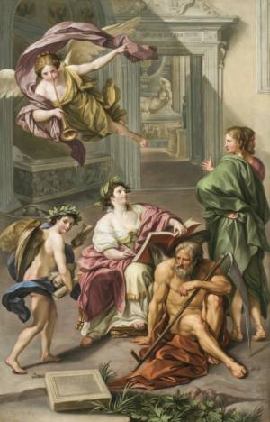 5. Л. Гуттенбрун. Аллегория истории.1779. Копия ватиканской фрески Р. Менгса
