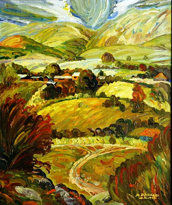 5. Джикаев М.Ф. Кобанский пейзаж. 1997. Х., м. 60х50. Собств. авт.