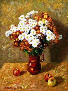 18.  Джикаев М.Ф. Осенний букет. 2013. Х.,м. 80х60. Собств. авт.