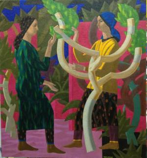 А.Атаханов Тутовник  2017 х.м. 120х130