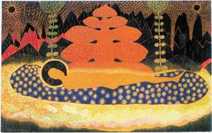 Малевич Казимир. Плащаница. Картон, гуашь. 1908