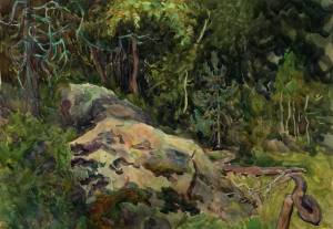 К.ф. Морозов.Лес. 50-е.