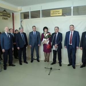 Е.Котаева на открытии музея в ЮОГУ им. А.А. Тибилова.