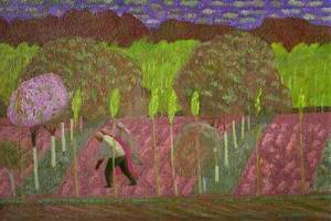 Весна в Ворухе, 2005, х.м., 60х90
