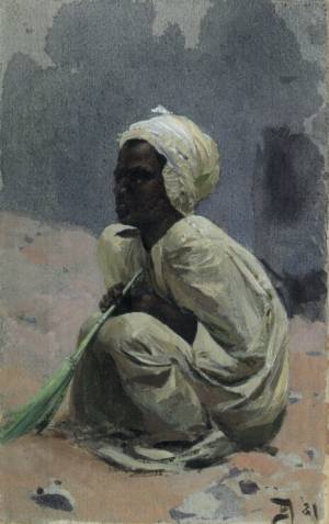 В.Д. Поленов Арабский мальчик 1881 х.м.31Х21,5